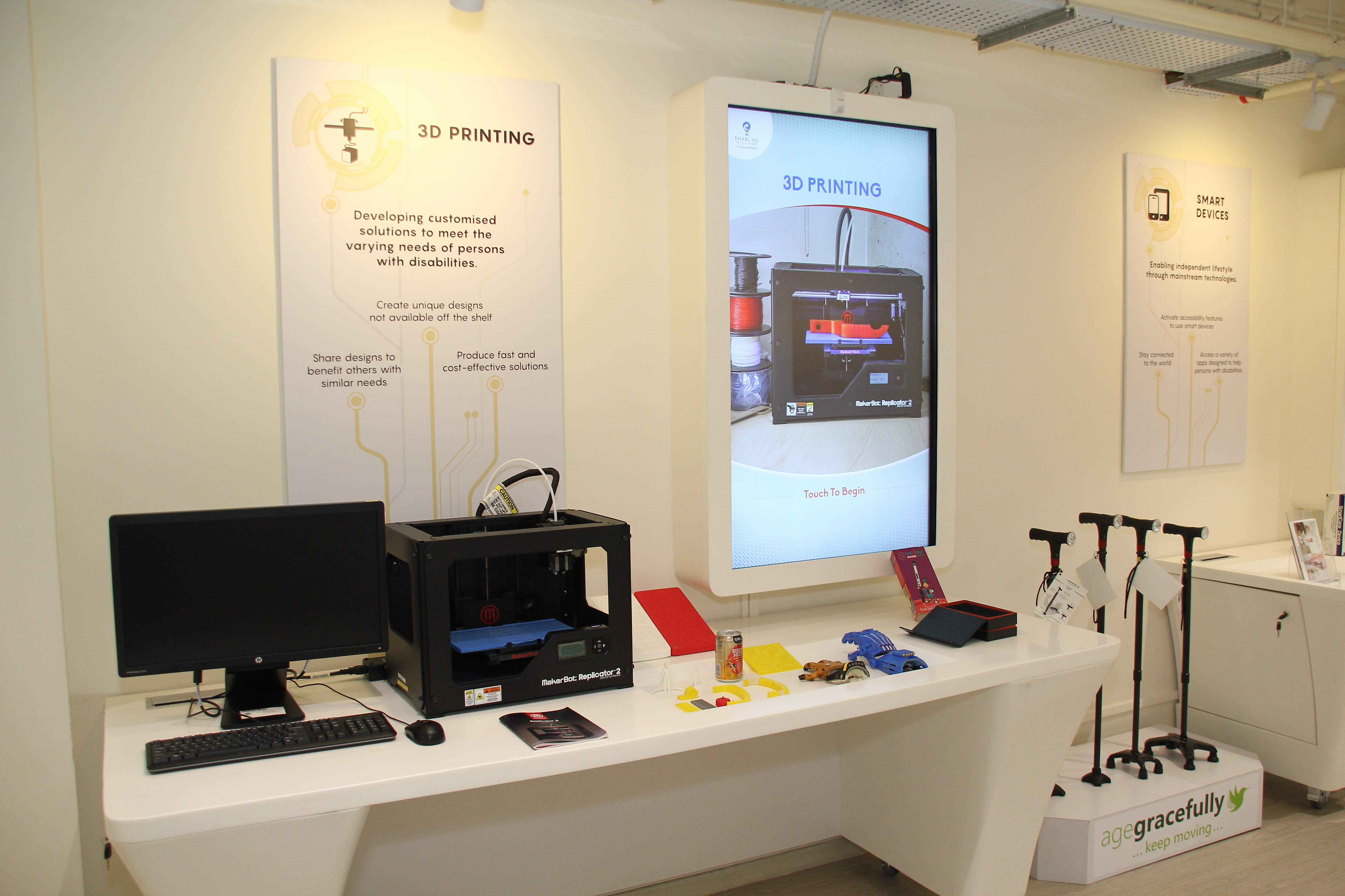 Play and Innovation Zone with the 3D printing showcase