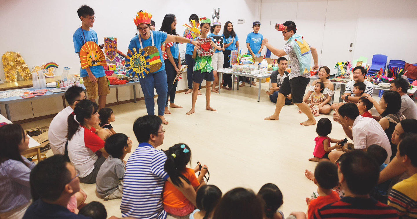 Kids having fun at the 2016 Father’s Day celebration at Kindle Garden