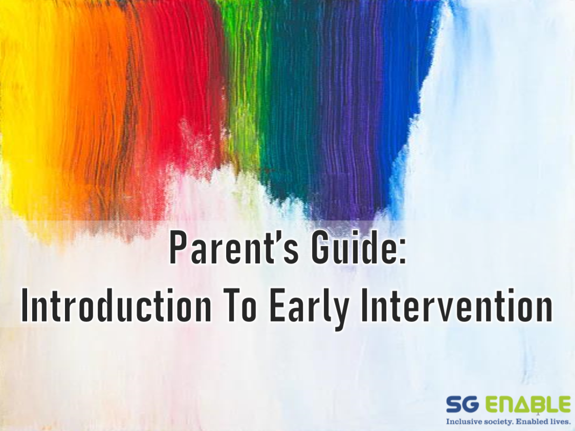 Parent's Guide: Introduction to Early Intervention