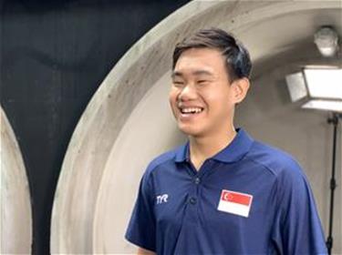 Zhi Wei Care and support from school teachers and classmates have made a difference in helping Zhi Wei juggle school work and swim training.